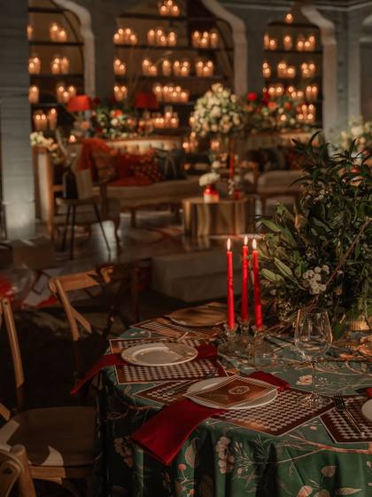 Tablescape and Lounge — Reception decor — Alila + Samode Jaipur